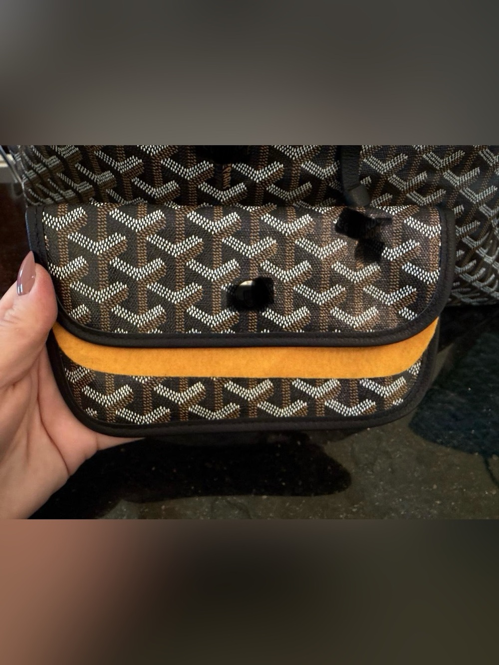 Black Patterned Tote Bag - Picture 6 of 6